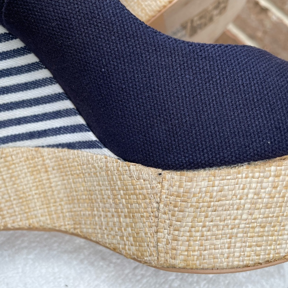 NWT Forever 21 Blue Navy Wedges Size 10 - Picture 5 of 7